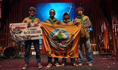 Ruben, Irfansyah, Tohirin, dan M. Shidiq (Mapala Sylva) Juara 1 Nasional Super Adventure Race 2026